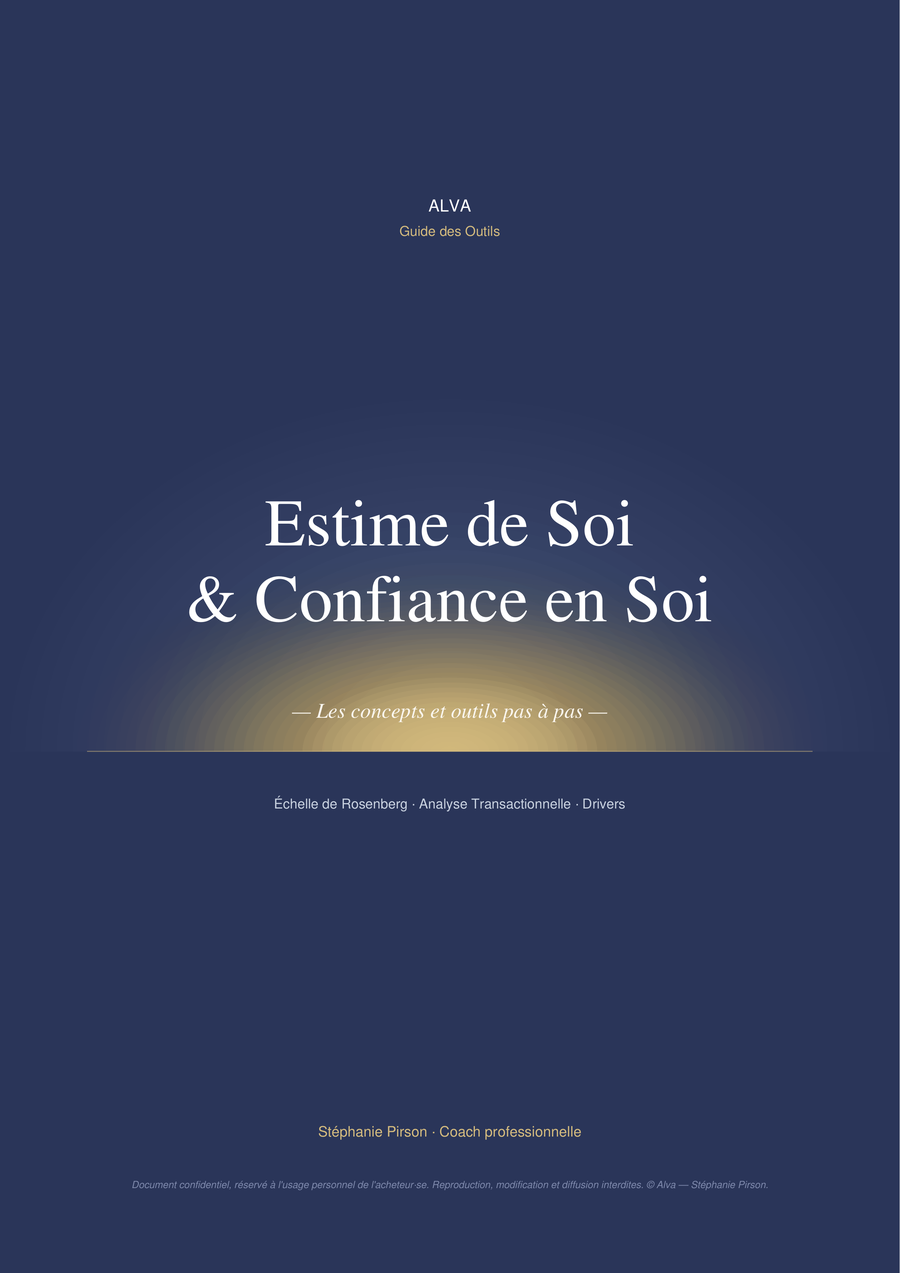 Couverture du Guide des Outils — Estime de Soi & Confiance en Soi, bonus offert avec la version Premium du carnet