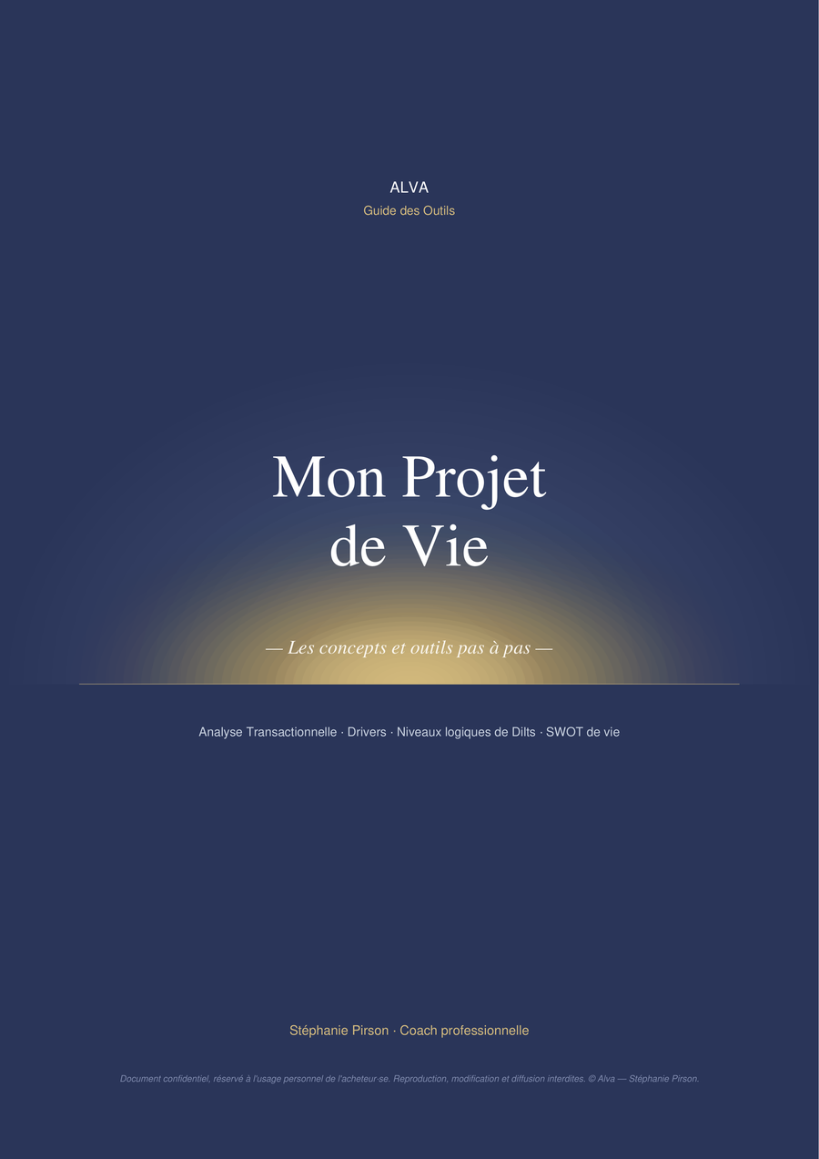 Couverture du Guide des Outils — Mon Projet de Vie, bonus offert avec la version Premium du carnet